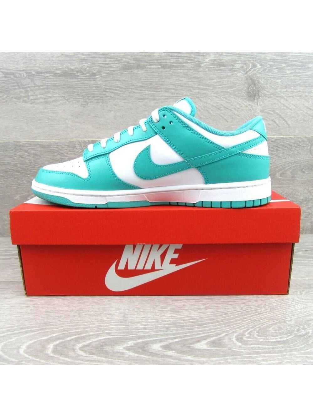 Nike Dunk Low Retro Jade White Sneakers Mens Size 9.5 NEW - Picture 3 of 14
